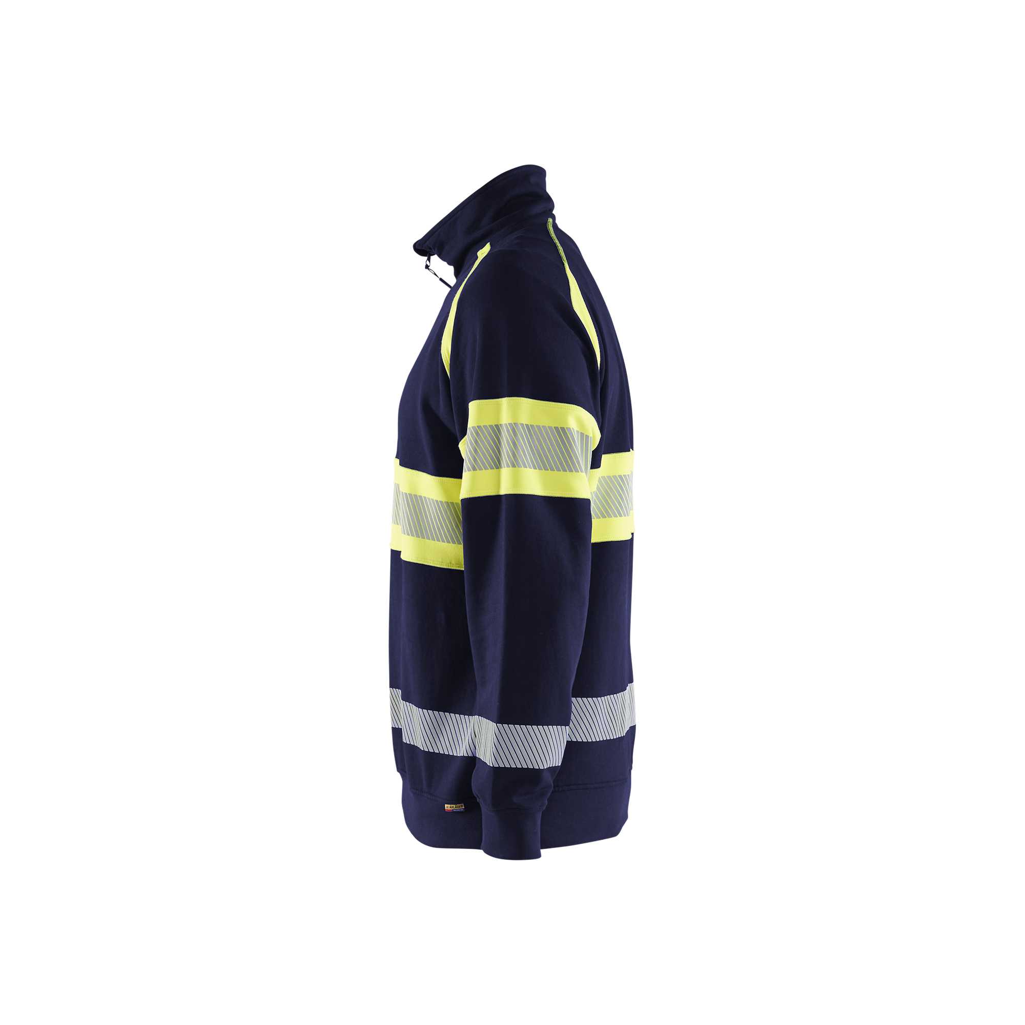 BLAKLADER 35531158 Hi Vis Sweater Hi Vis Reflective Half-zip Work Sweatshirt MEN - 100% Cotton